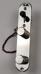 SolderX 3-Way Wiring Harness Plus Control Plate for Tele®, Nickel Finish - AxLabs
