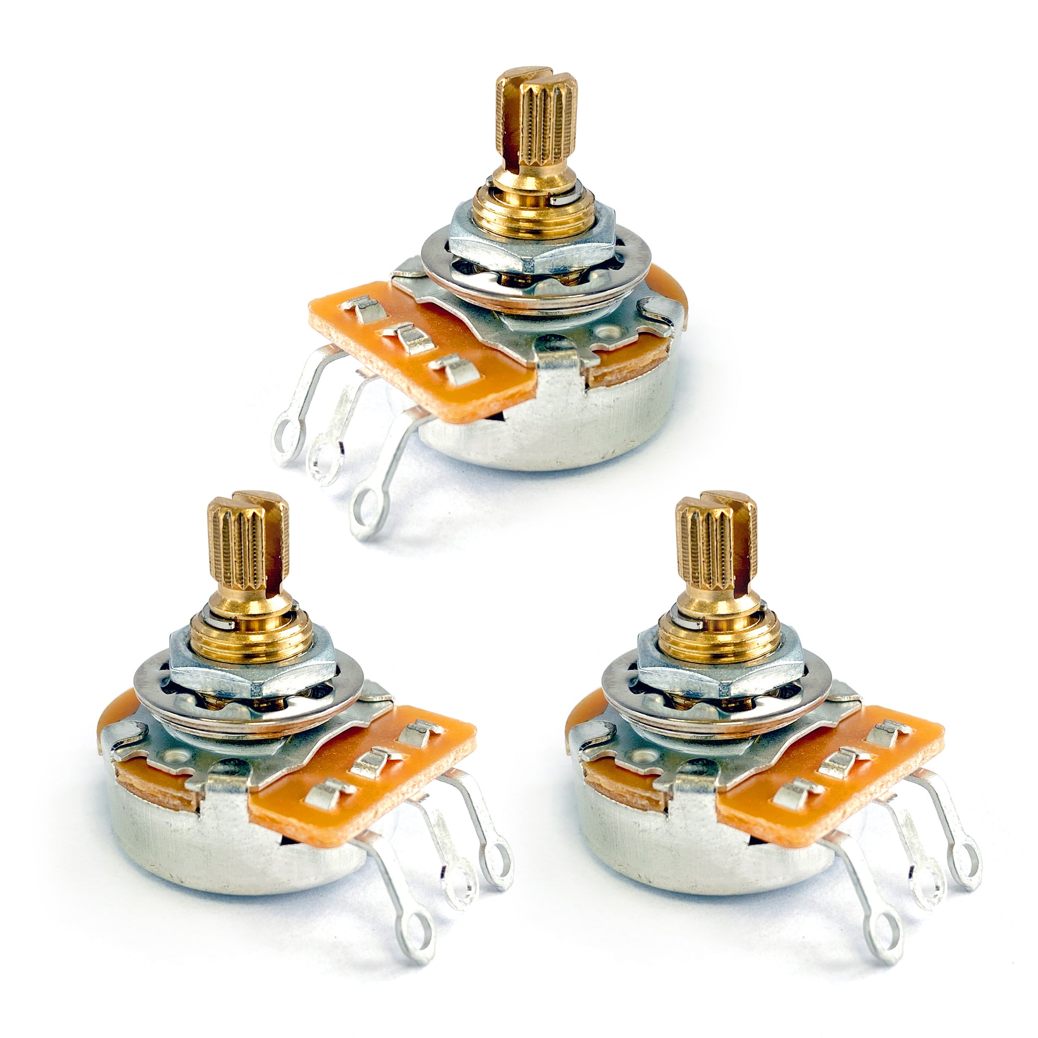 AxLabs Potentiometer Set for Strat® Style Guitars, Set of 3x 250K Pots - AxLabs