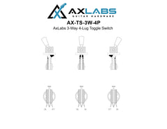AxLabs 3-Way, 2-Pole / 4-Lug Toggle Switch - AxLabs