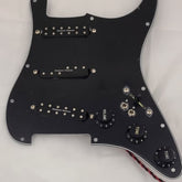 SolderX Loaded Pickguard Seymour Duncan Everything Axe Pickups, Black 3-Ply - AxLabs