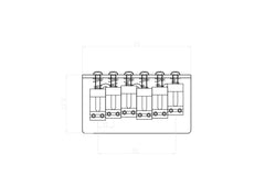 KD By AxLabs Hardtail Bridge - String-Through-Top, Zinc Saddles - AxLabs