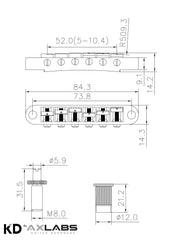 KD by AxLabs Tune-O-Matic Bridge & Stop Tailpiece - AxLabs