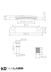 KD by AxLabs Tune-O-Matic Bridge & Stop Tailpiece - AxLabs