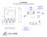 AxLabs Tele-Style Bridge with Brass Compensated Saddles