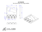 AxLabs Tele-Style Bridge with Vintage Saddles