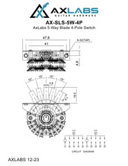 AxLabs 5-Way Blade 4-Pole Switch - AxLabs