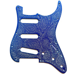AxLabs Aluminum Etched Paisley Strat-style Pickguard - S/S/S
