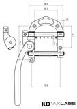 KD By AxLabs Top Mount "Horseshoe" Tremolo - Bigsby B50 Style - AxLabs