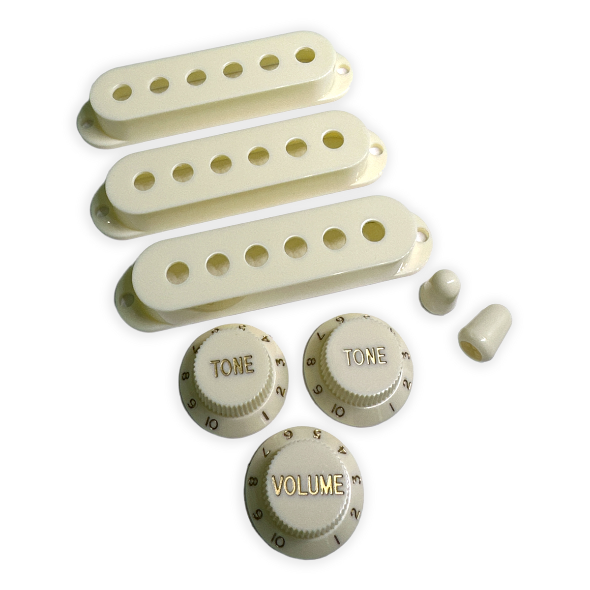 Pickup Covers, Knobs, & Switch Tips Set for Strat-Style Guitars - AxLabs