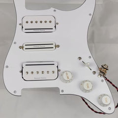 SolderX Loaded Pickguard Seymour Duncan P-Rails HSH, Black/Cream - AxLabs