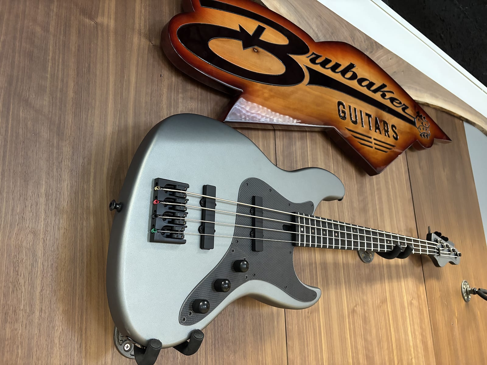 Brubaker JXB USA 4 Performance Series bass with BOB technology 2025 - Silver Steel