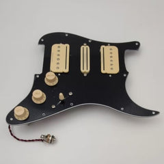 SolderX Loaded Pickguard Seymour Duncan P-Rails HSH, Black/Cream - AxLabs