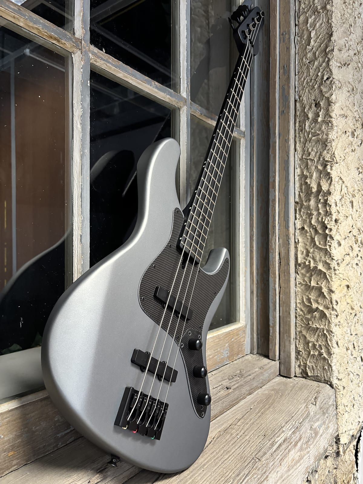Brubaker JXB USA 4 Performance Series bass with BOB technology 2025 - Silver Steel