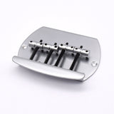KD By AxLabs Large Round Plate 4-String Bass Bridge - String-Through-Body Or Top - AxLabs
