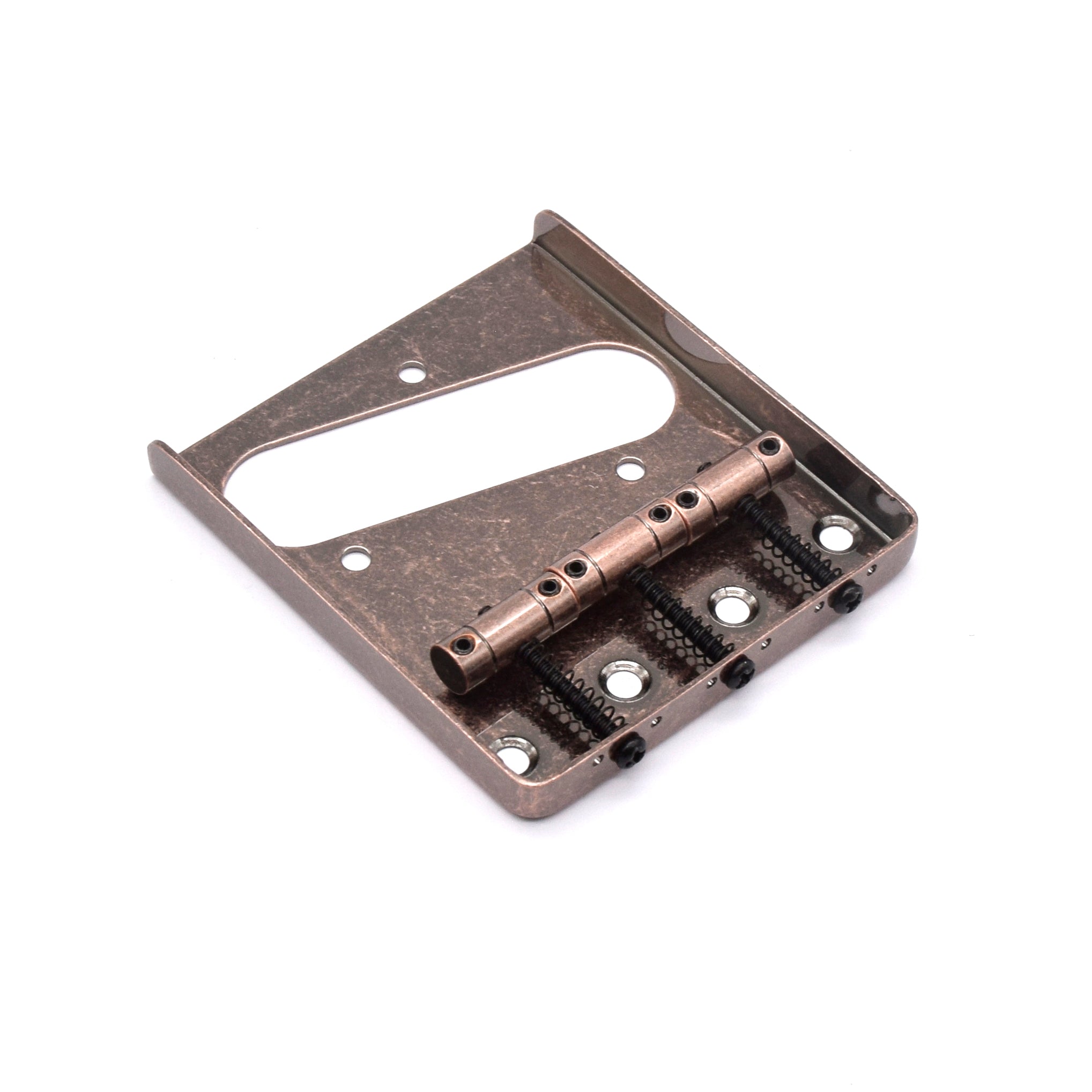 Tele Toploader Bridge KD By AxLabs Tele®-style 3-Saddle Toploader Ashtray Bridge - 4-hole Mo