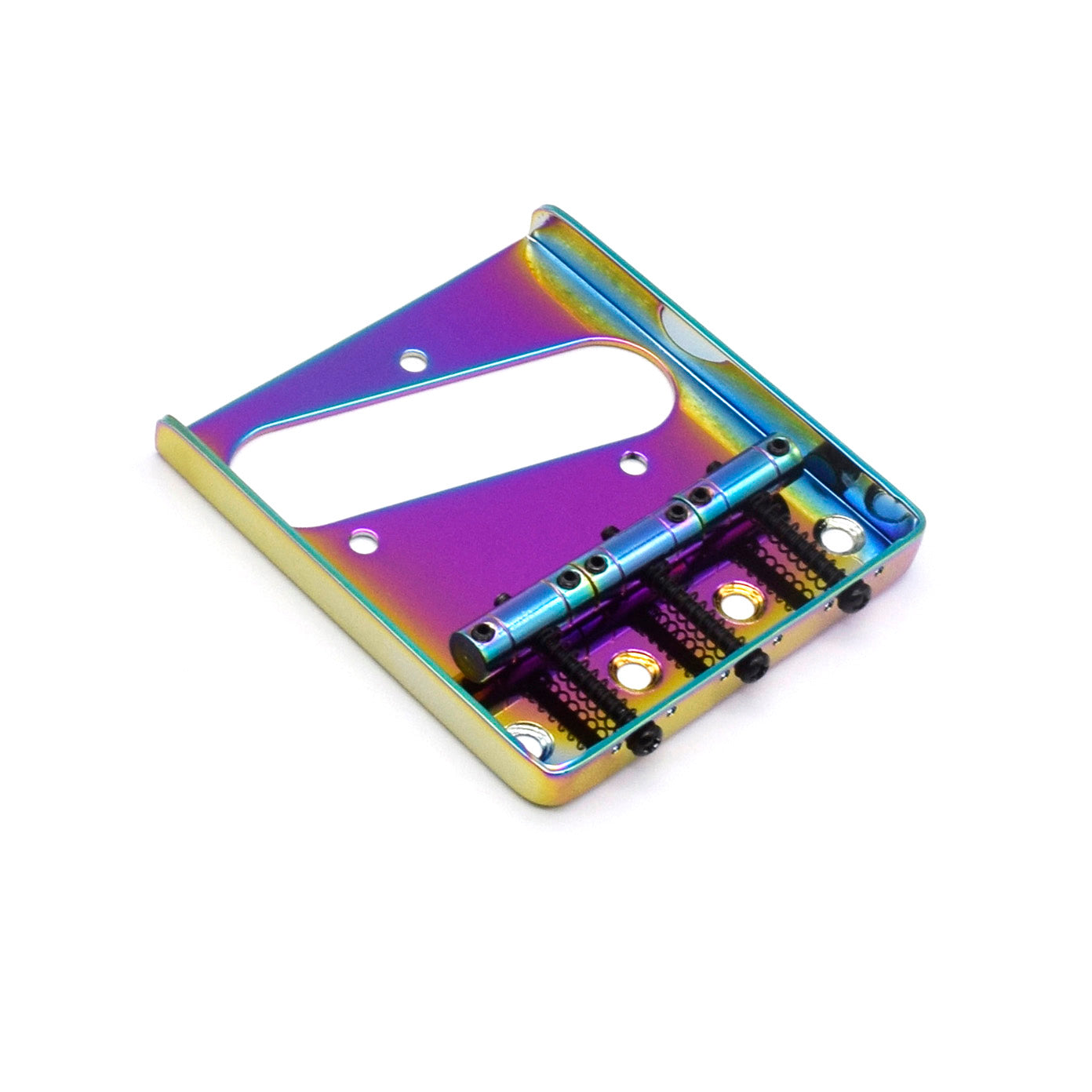 Tele Toploader Bridge KD By AxLabs Tele®-style 3-Saddle Toploader Ashtray Bridge - 4-hole Mo