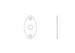 KD By AxLabs Football Shaped Steel Jack Plate - AxLabs