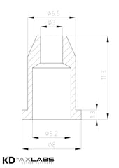 KD By AxLabs Ferrule For Back Of String-Through-Body - AxLabs